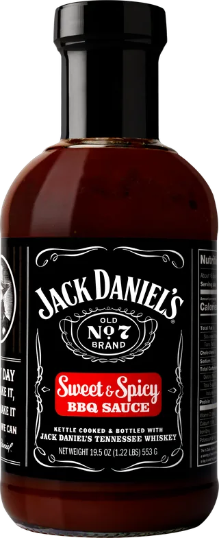 Jack Daniel’s Sweet & Spicy BBQ sauce bottle